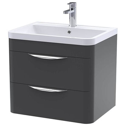 Nuie Parade 540mm High 2 Drawer Wall Hung Cabinet And Basin