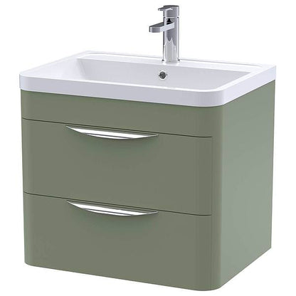 Nuie Parade 540mm High 2 Drawer Wall Hung Cabinet And Basin