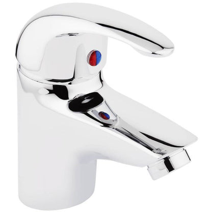 Compact Basin Mixer Tap With Click Clack Waste