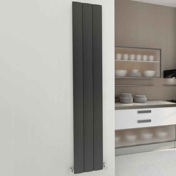 Tivolis Lugo 1800mm High Single Panel Vertical Aluminium Radiator