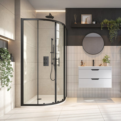 Double door quadrant
