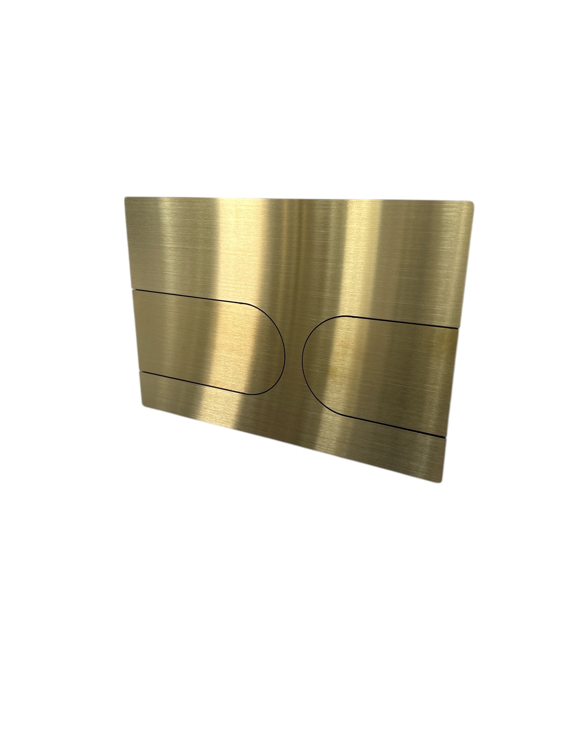 Novo Dual Flush Plate S001-BRUSHED BRASS/ GOLD