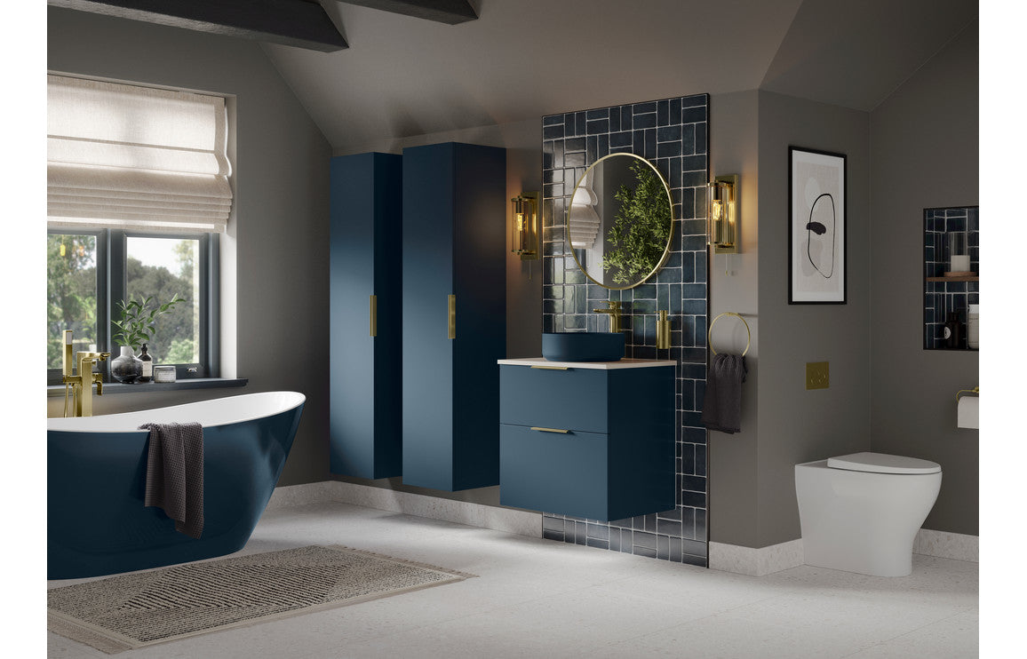 NEST 500mm WC Unit - Matt Deep Blue