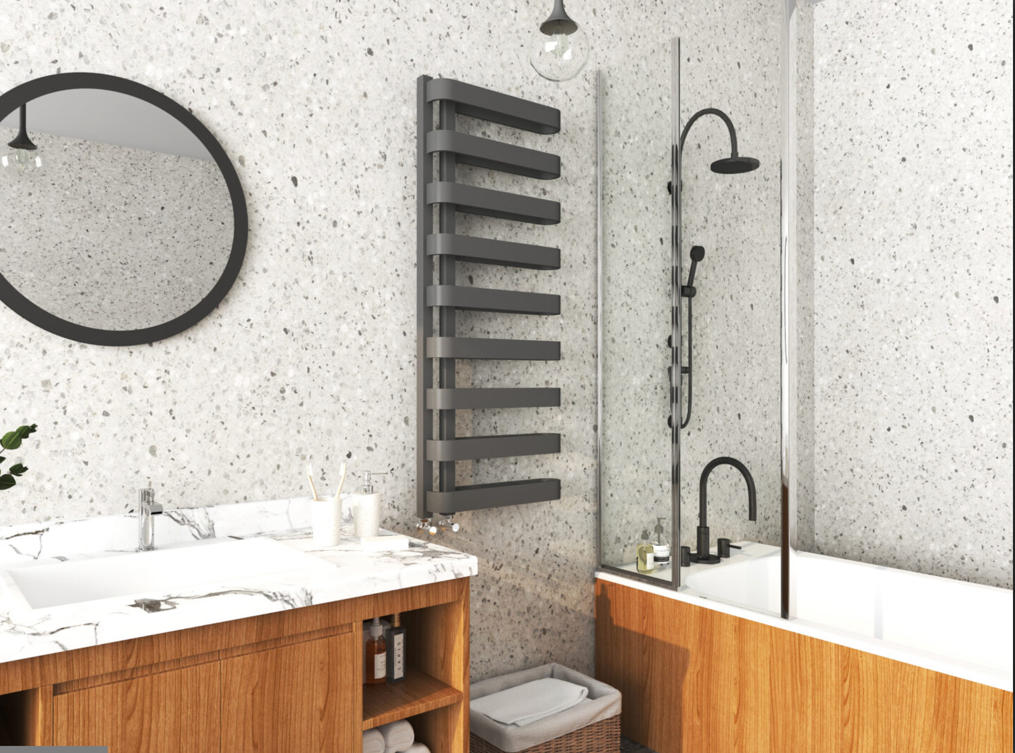 Texas 500x1300 Towel Rail Anthracite