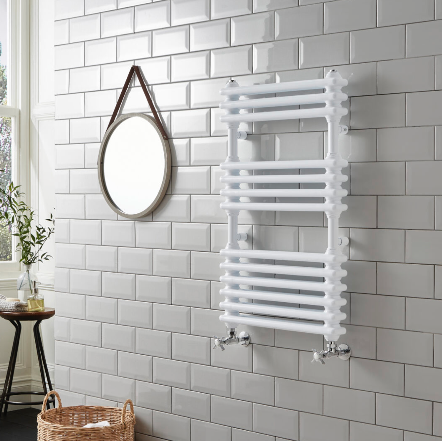 Kolumn Dual Column  Towel Radiator White / Anthracite