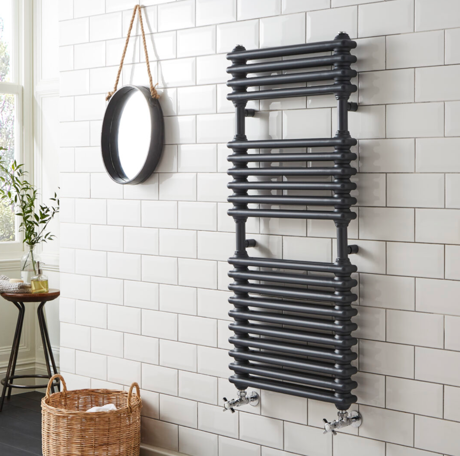 Kolumn Dual Column  Towel Radiator White / Anthracite