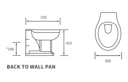 Amyris Back To Wall WC & Soft Close Seat