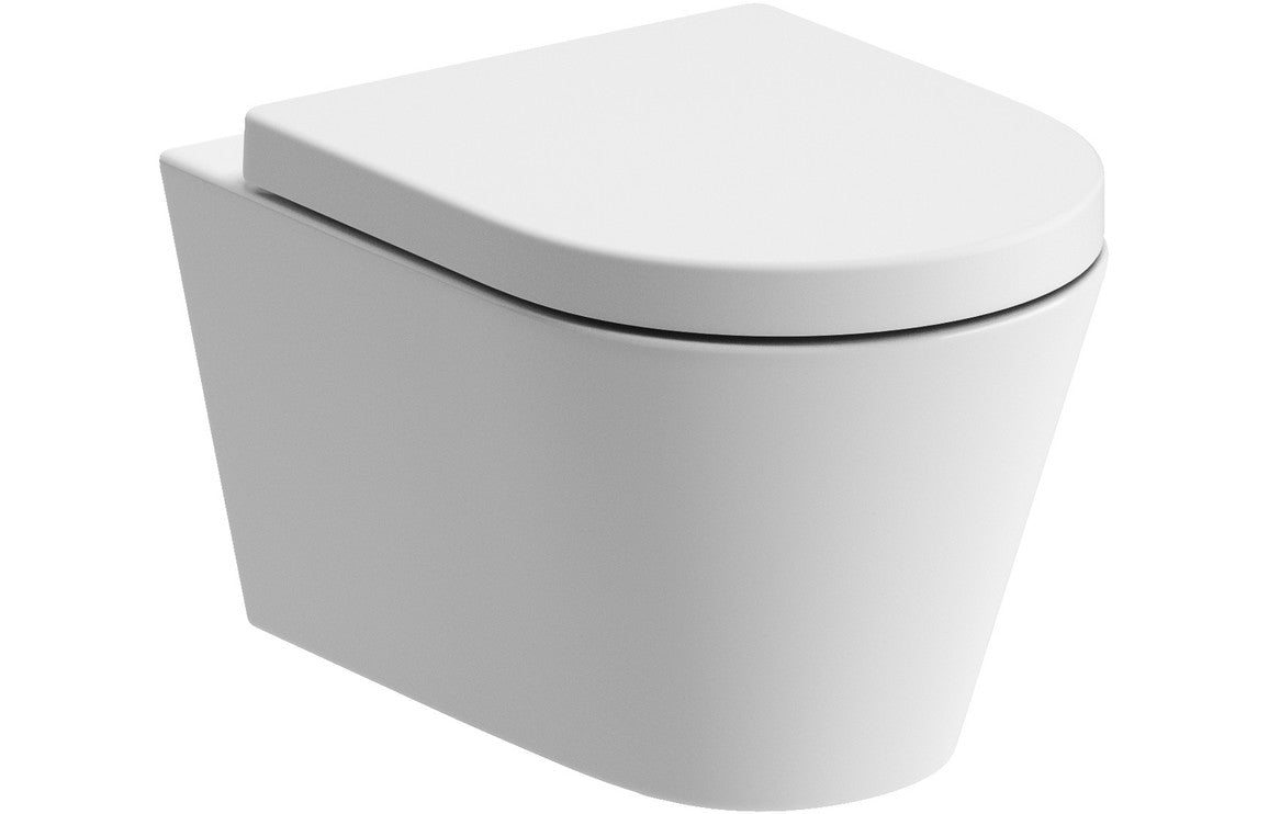CILANTRA WALL HUNG RIMLESS TOILET & Softclose Seat
