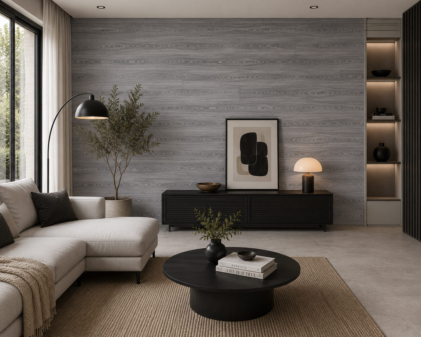 Midnight Ash B536 Waterproof Luxury Click SPC/ Vinyl Flooring