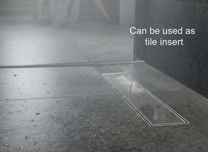 Novo 1200x800  Linear Wetroom Tray Pack with Linear Drain Pack
