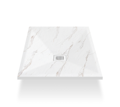 Novo 3D Marble Series 1200x800 Slate Stone 30mm Shower Tray with  Waste System