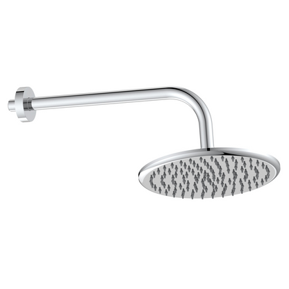 Round Shower Arm & Head Chrome