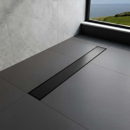 Novo 1200x800  Linear Wetroom Tray Pack with Linear Drain Pack