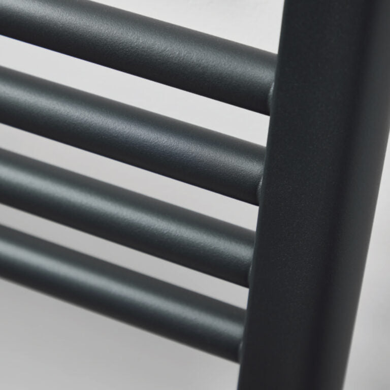Novo Strive Towel Warmer Radiator - Matt Black/Anthracite/Chrome