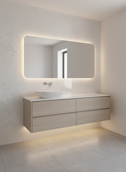 Shower Wall Panel  1200 White Sparkle